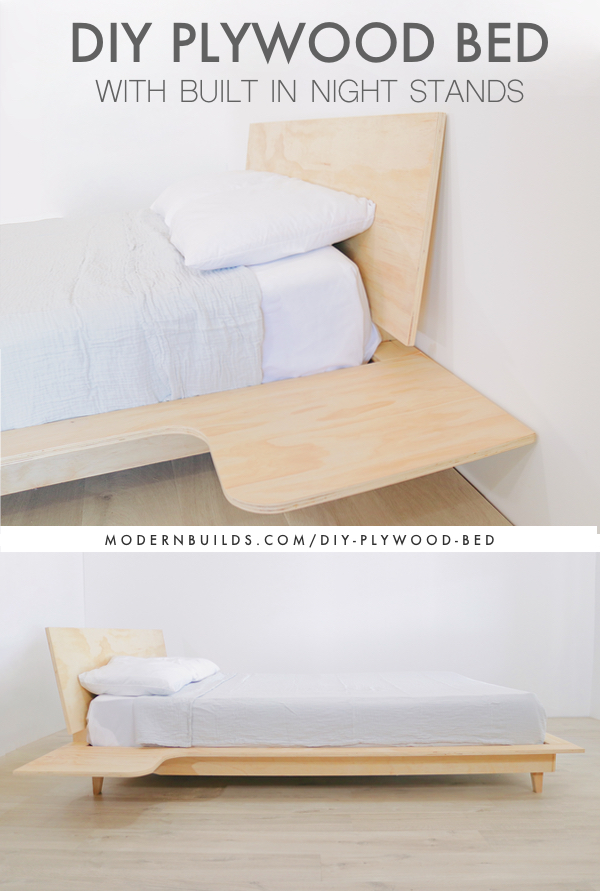 Diy Plywood Bed Modern Builds, Build Own Bed Frame