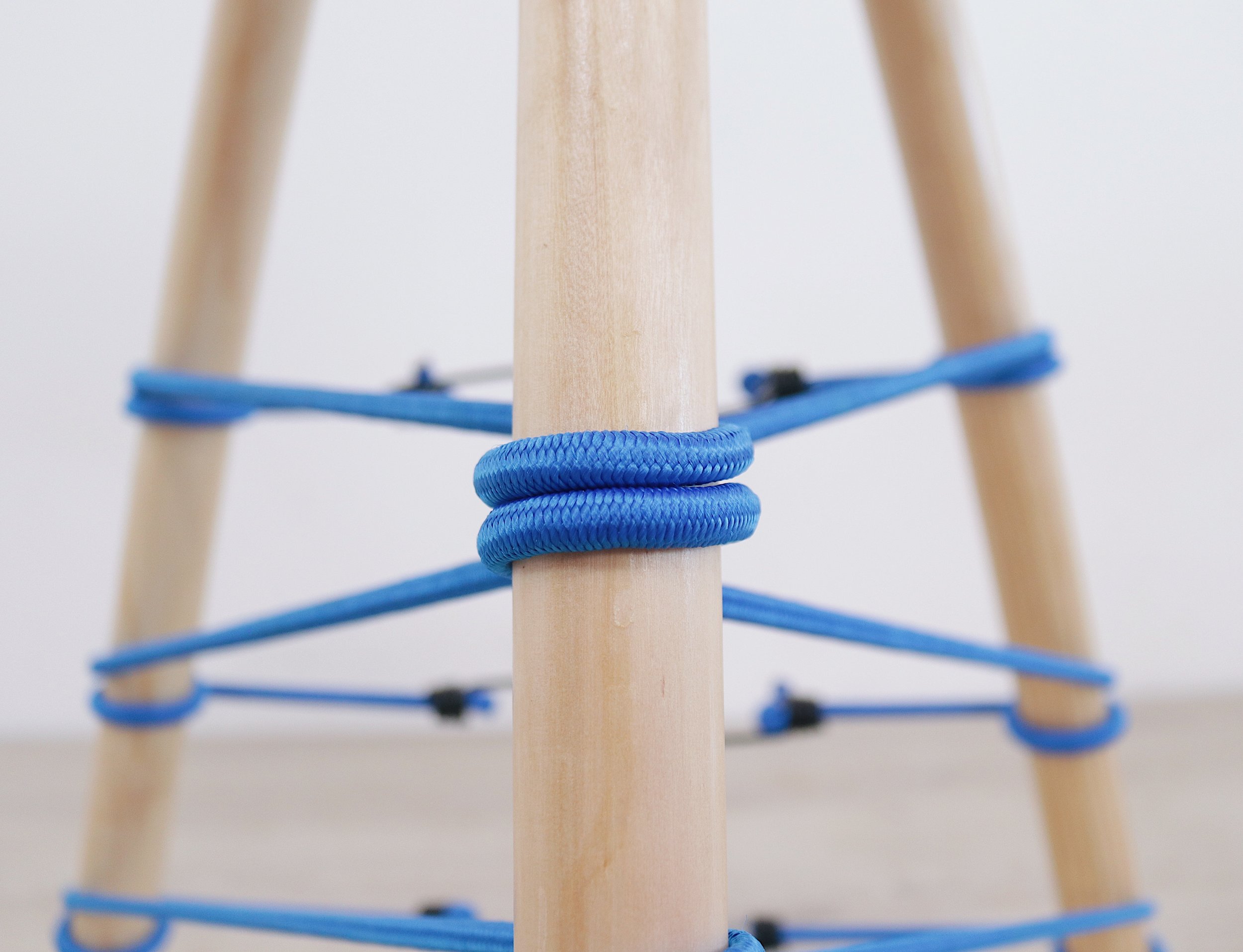  The Bungee Cord Stool. Designed by Mike Montgomery &amp; Ben Paik | Modern Builds 