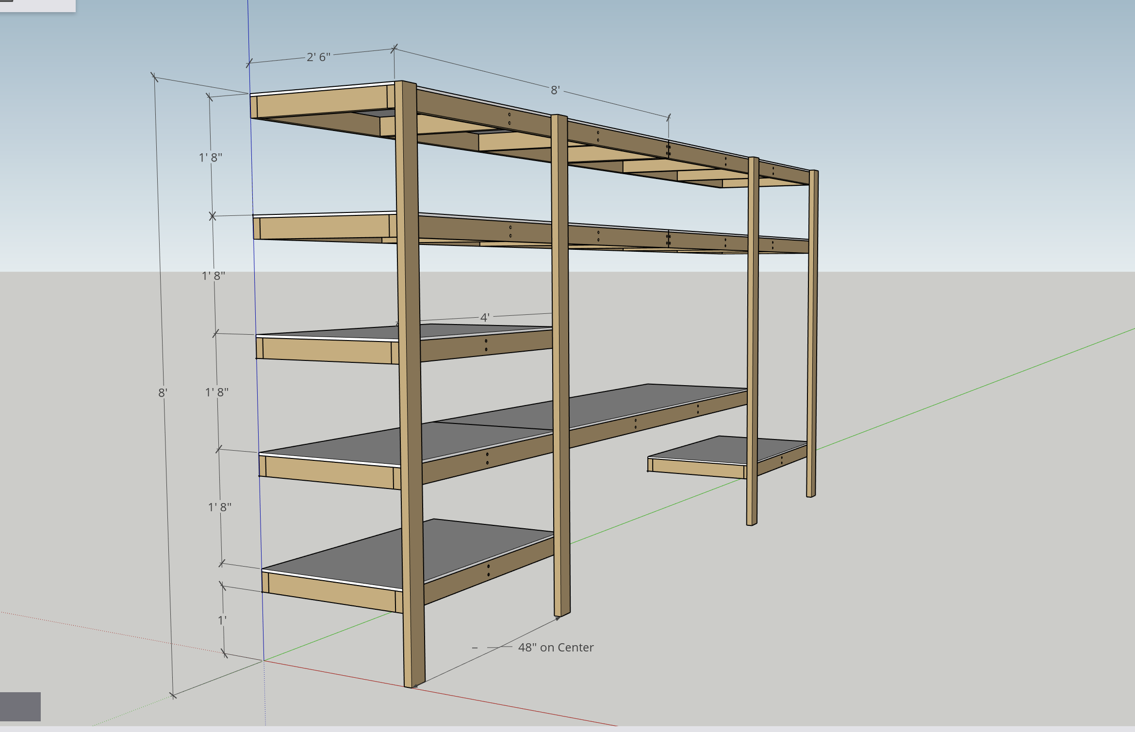 Unique Garage Storage Shelves Shelf Design Sketch Drawing for Adult