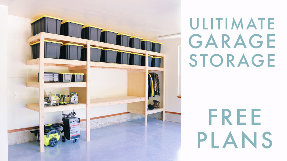 Diy Garage Shelves Modern Builds, How To Put Up Shelves In Your Garage