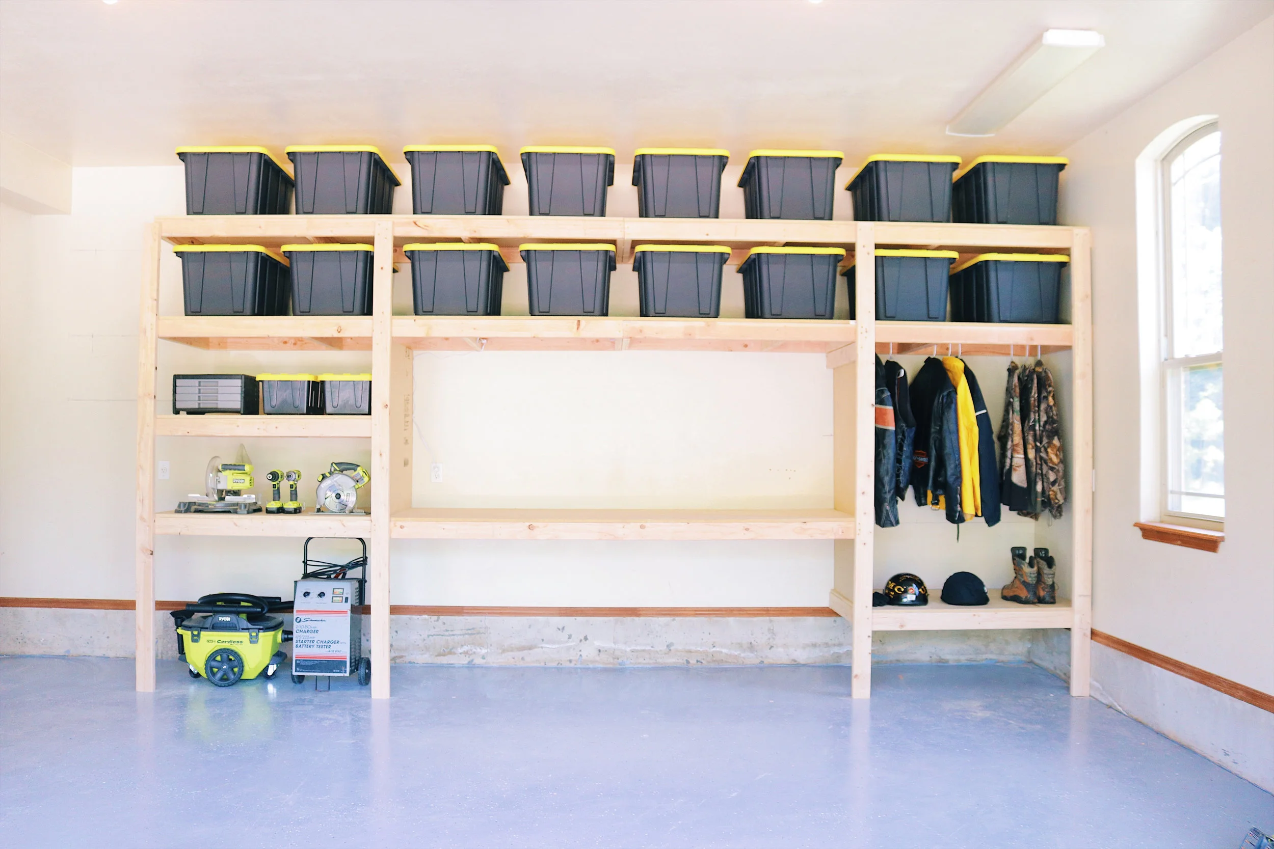 DIY Garage Shelves Modern Builds