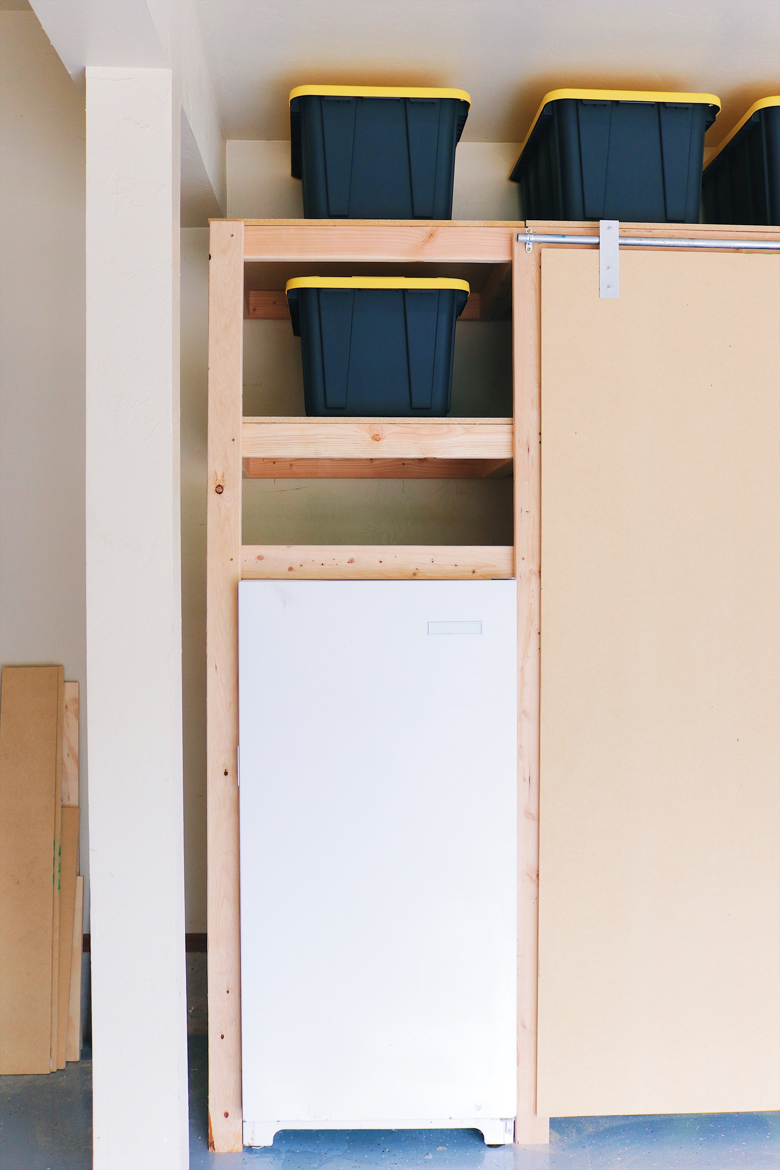 Sliding Storage Shelves  How to Make DIY Garage Storage Shelves