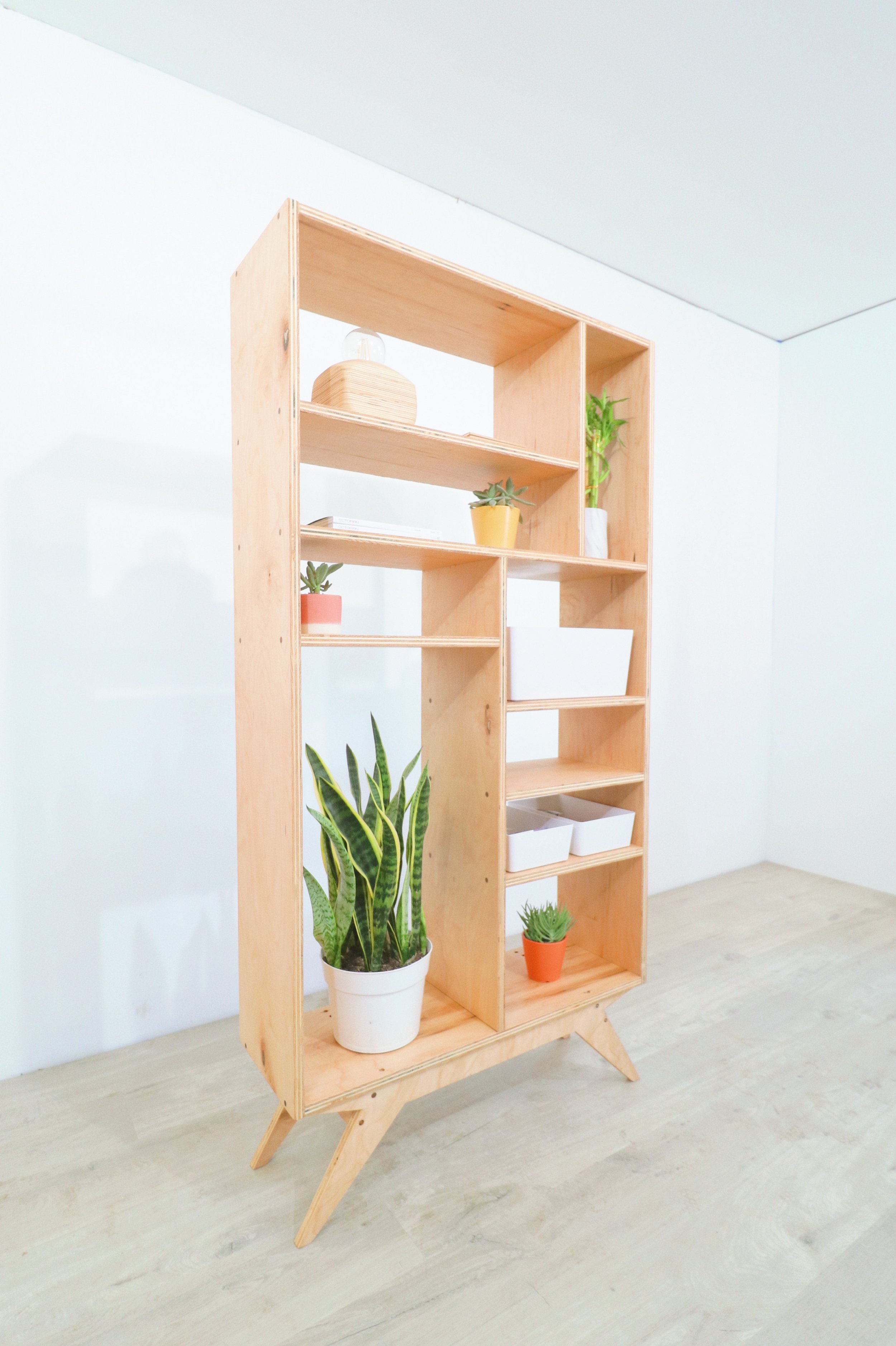 Diy Mid Century Modern Bookcase Modern Builds