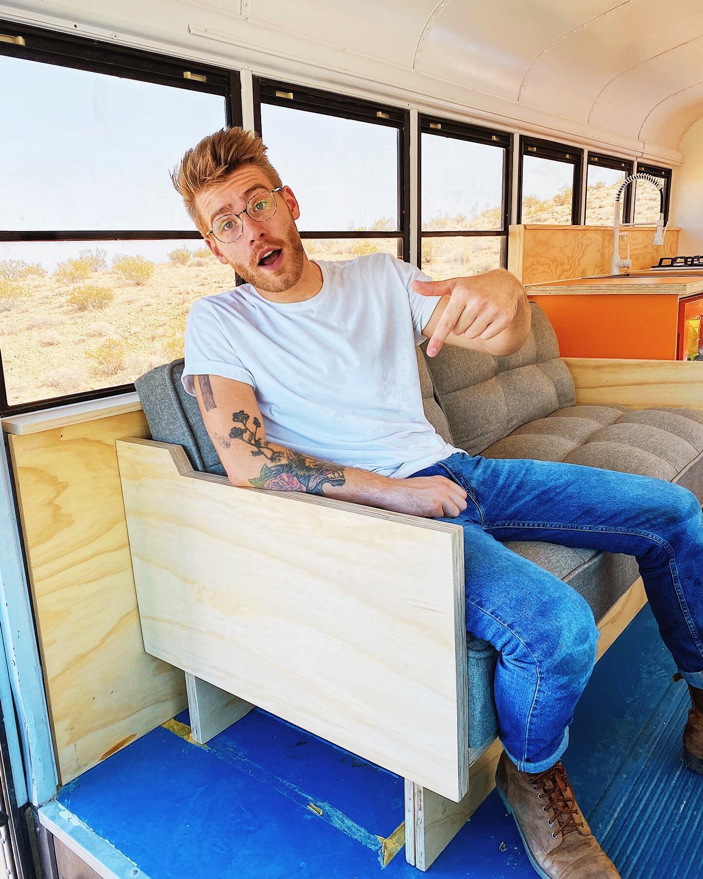The DIY Sleeper Sofa made it into the Bus and fits great!! Living room build episode coming to YouTube this week 😁😁
-
-
-
-
-
#diysofa #tinyhouse #tinyhome #schoolbusconversion #plywoodfurniture #mikemontgomery #modernbuilds
