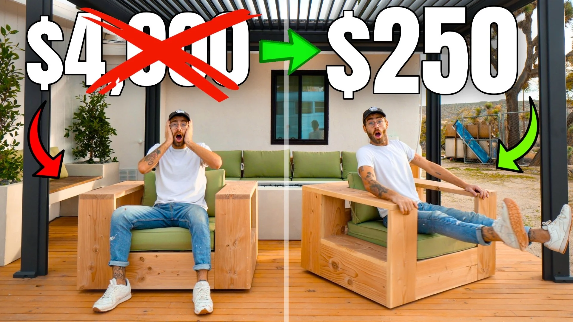 DIY OUTDOOR SWIVEL CHAIRS