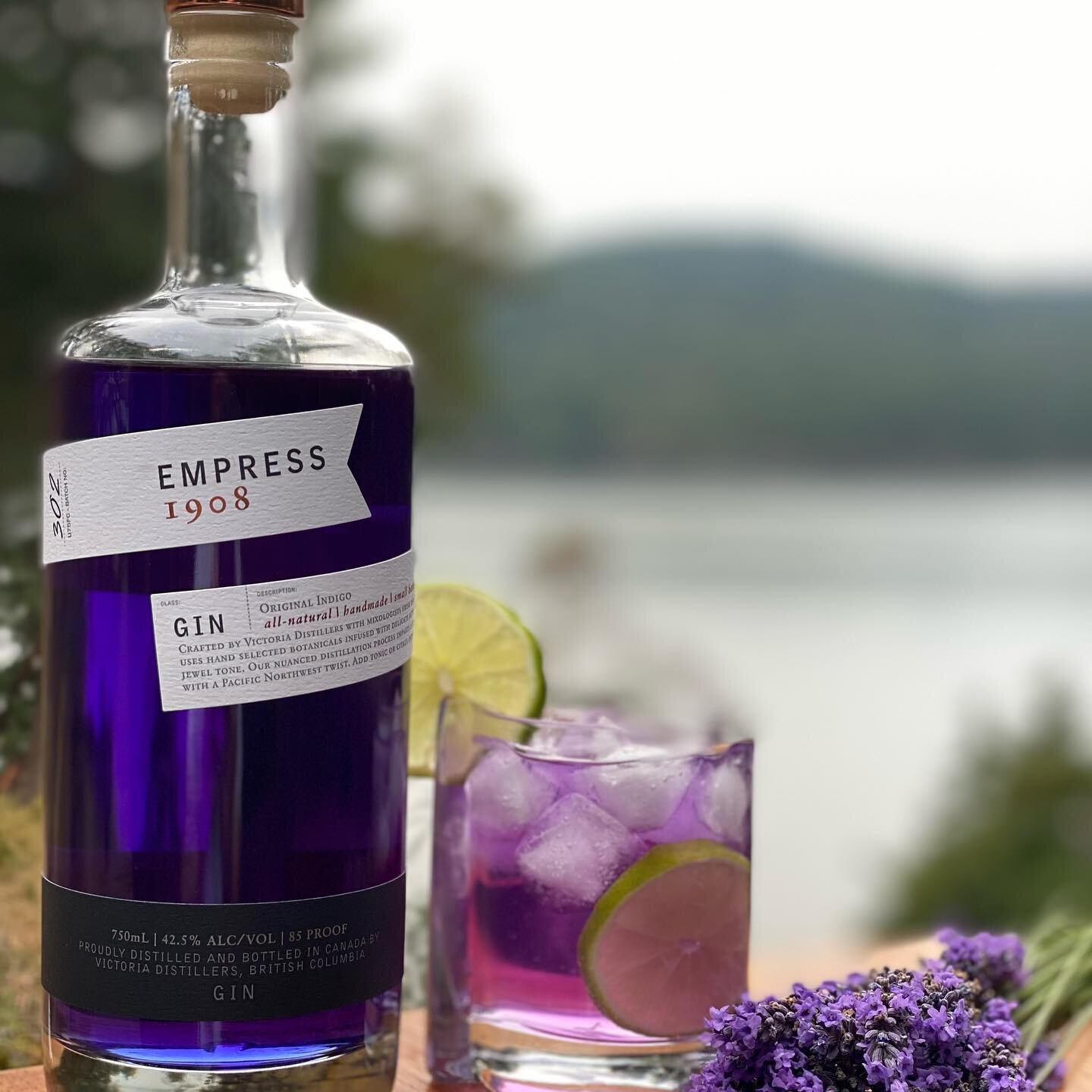 Make it a lavender day at Rosario with an Empress 1908 Gin Cocktail!  The Empress Hotel in Victoria and the Moran Mansion at Rosario were built at the same time.  Victoria Distillers honors the Empress with their unique gin made up of eight botanical