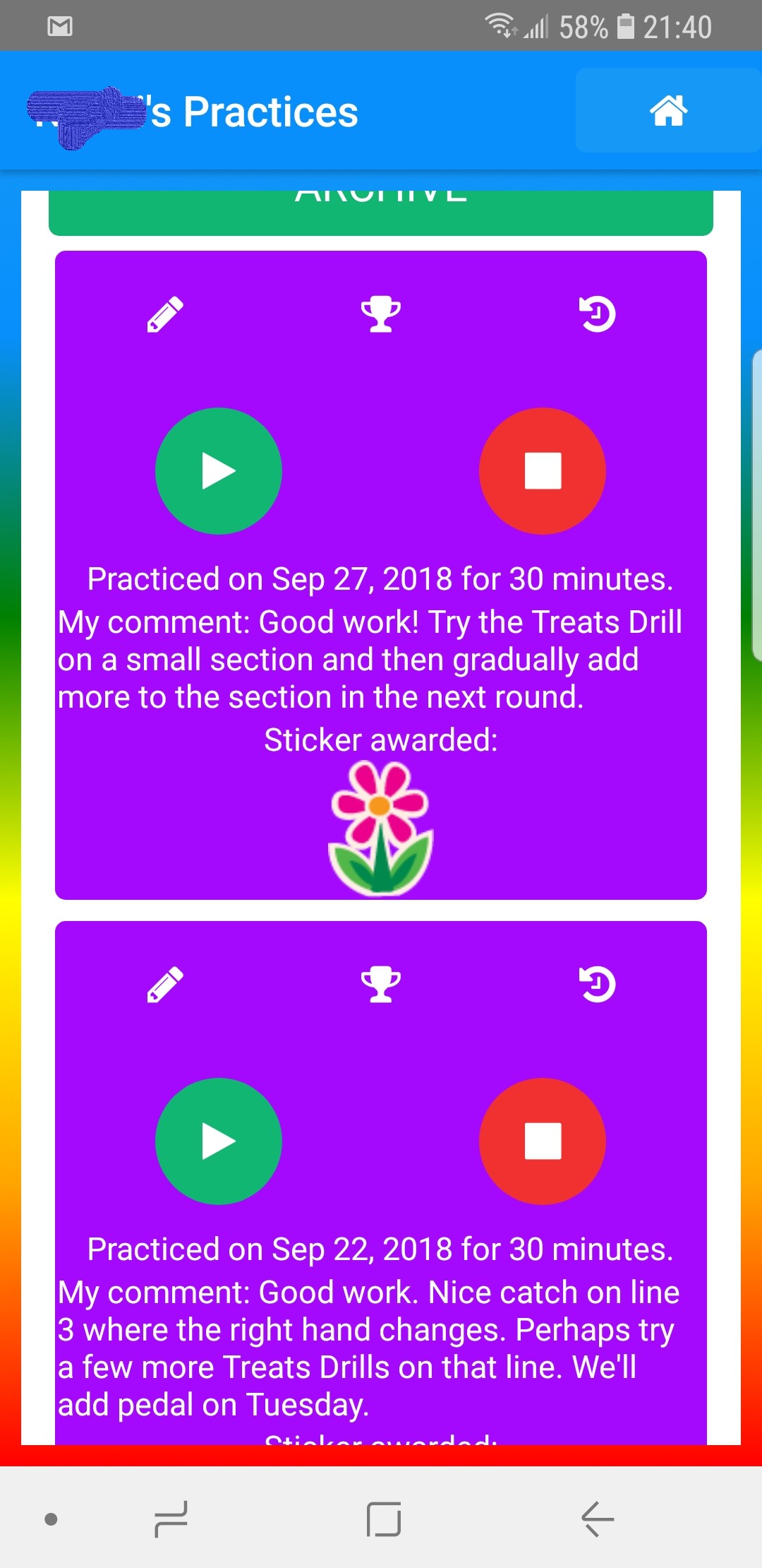 Practice Feedback
