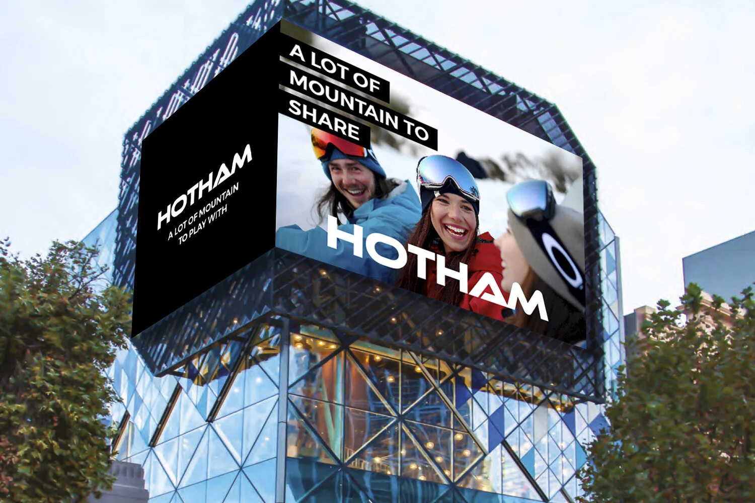  Hotham oOh! Outdoor Advertising, Melbourne Emporium Lonsdale Street digital billboard. MDW Graphic Designers Albury Wodonga 