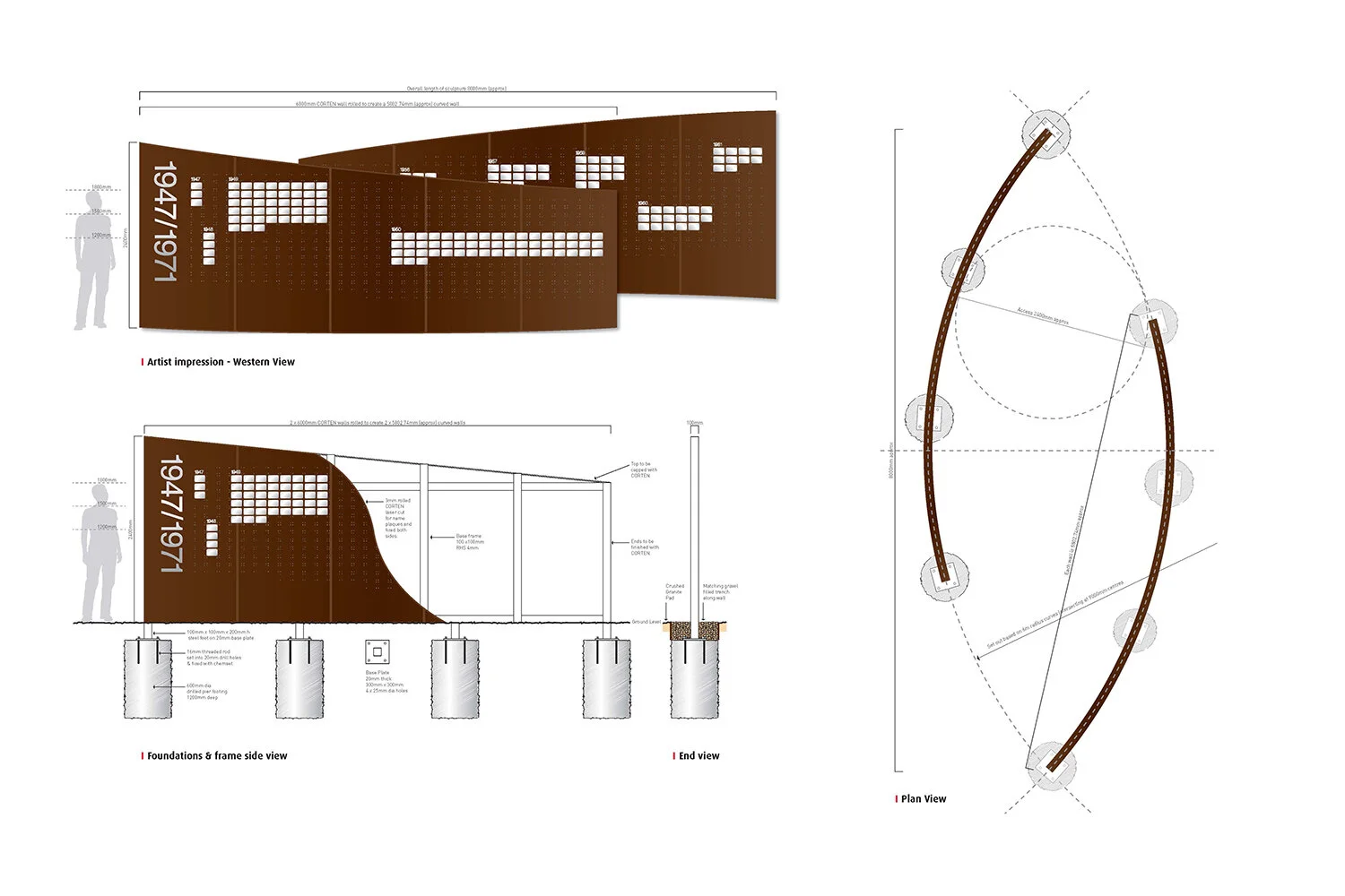  Bonegilla Arc project by MDW, Graphic Designers Albury Wodonga. 