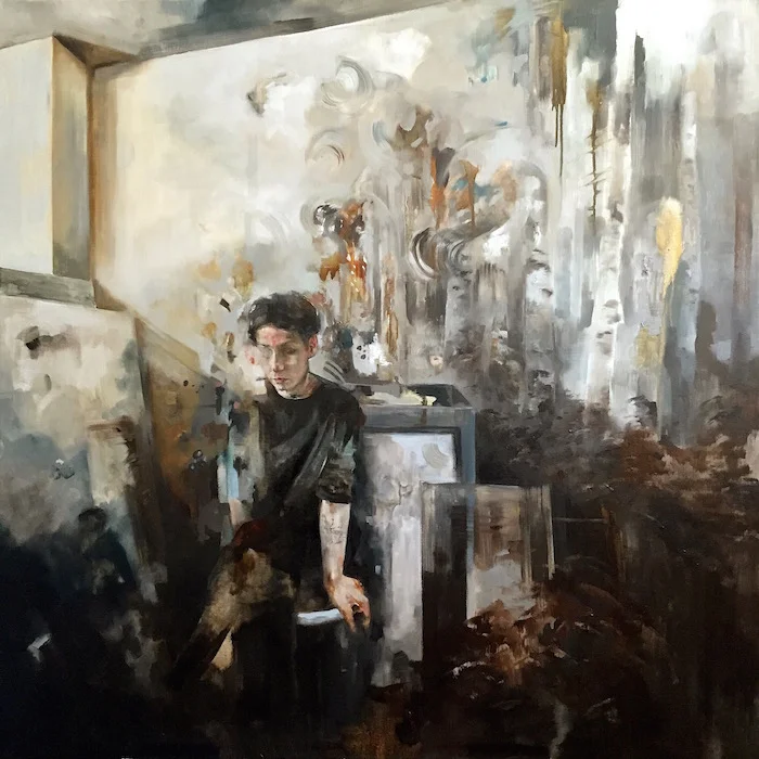 Behind Closed eyes 2015 Oil on canvas 100X100 copy.jpg