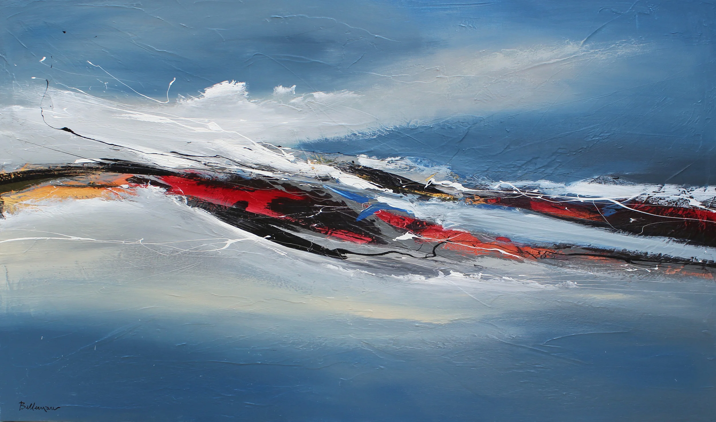 The thin red line 36x60 .jpg