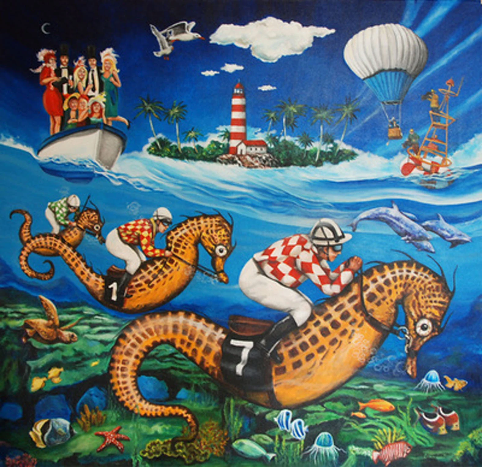 Water races 95X95cm acrylic on board copy.jpg