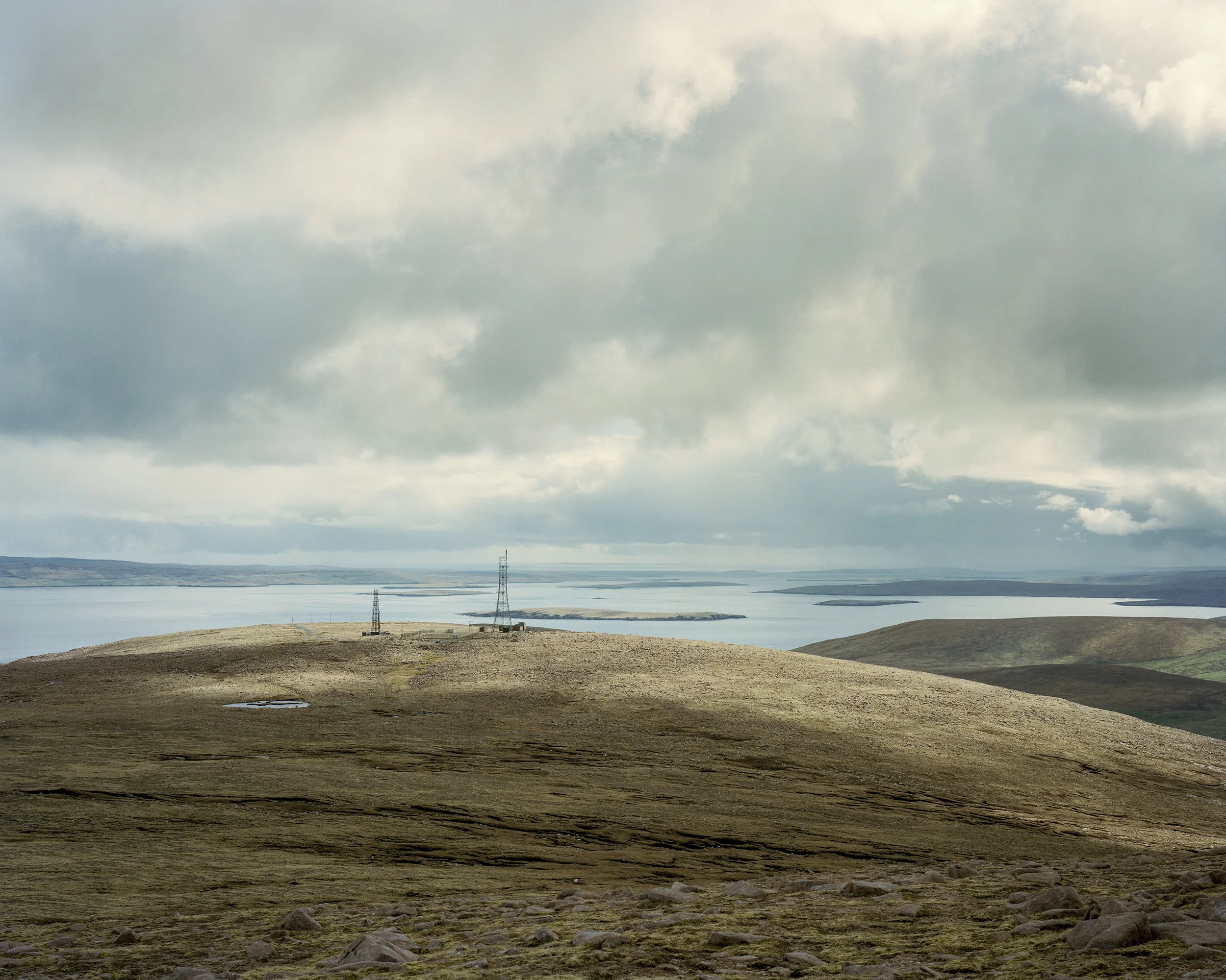 Collafirth Hill, area of former NATO ACE high radio transmitter from the cold war