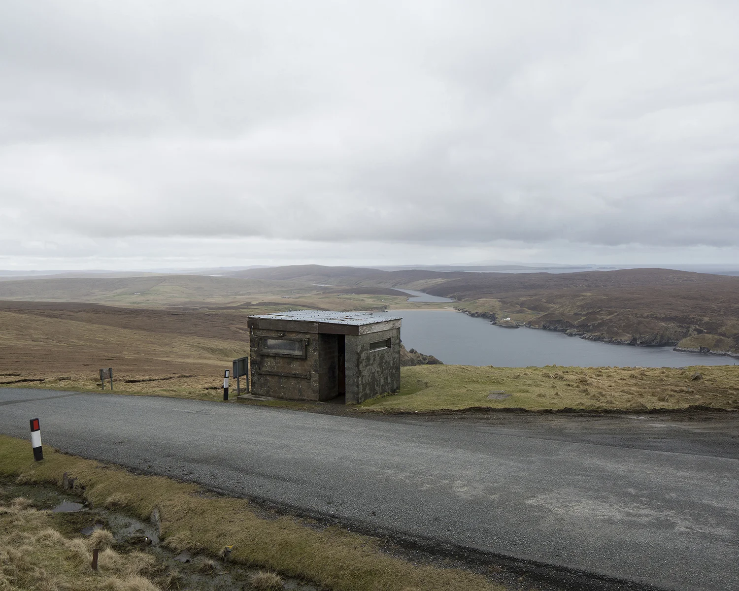 View from RAF Saxa Vord radar, a former guardsman's hut, looking south