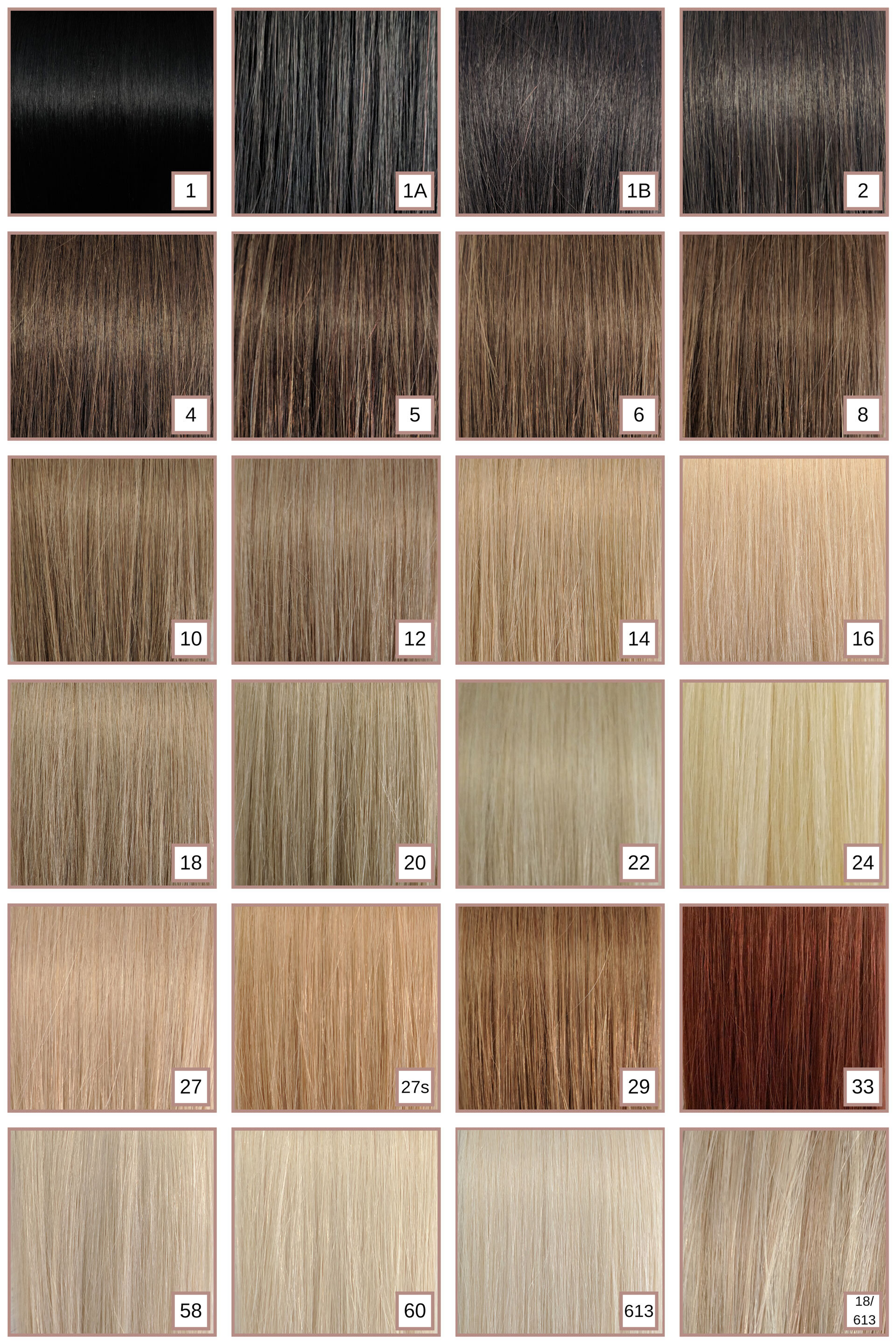 hair extensions colours