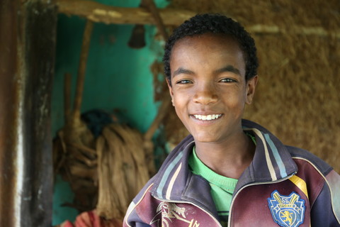 Gobena Benti, Chaltu's 12-year-old son. Image by WaterAid/Behailu Shiferaw
