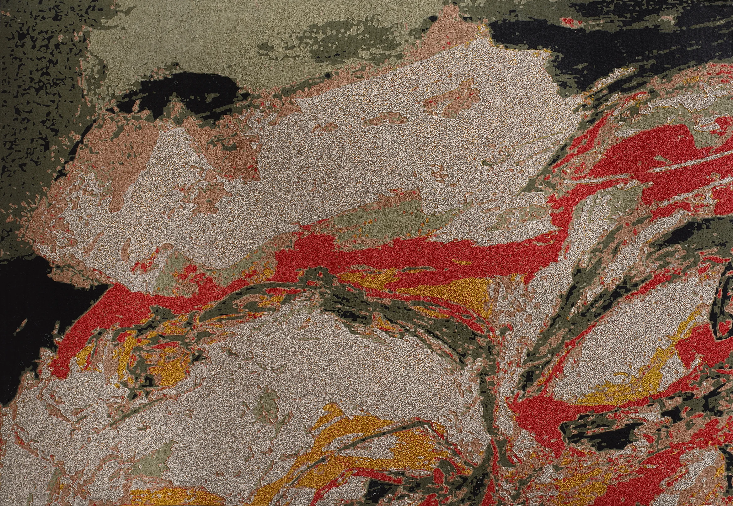 Chen Li, Heat, 2005, woodcut print, 2004, 80cm x 55cm