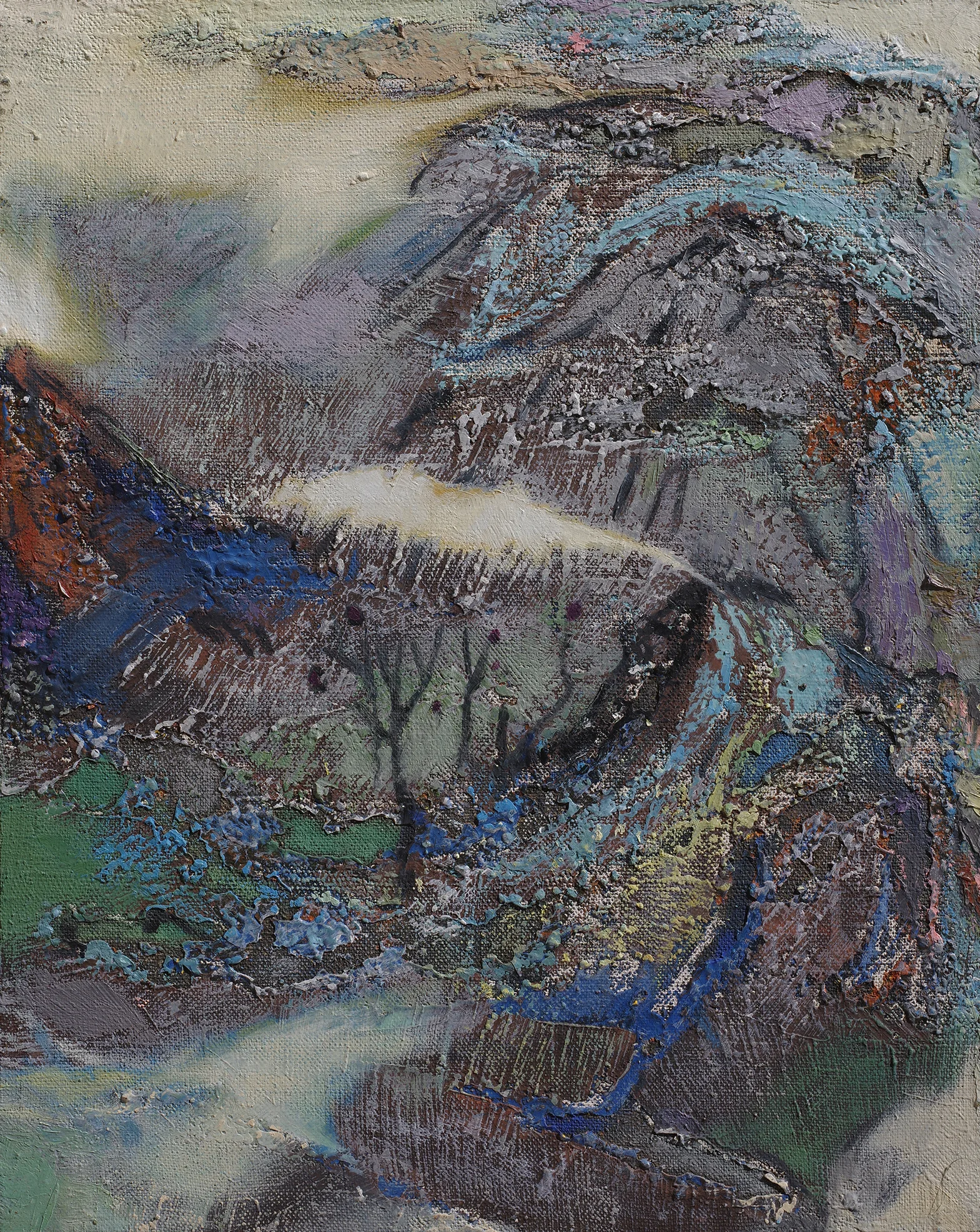 Chen Li, Spring Mountain, 2012, oil on canvas, 50cm x 40cm, private collection, United States