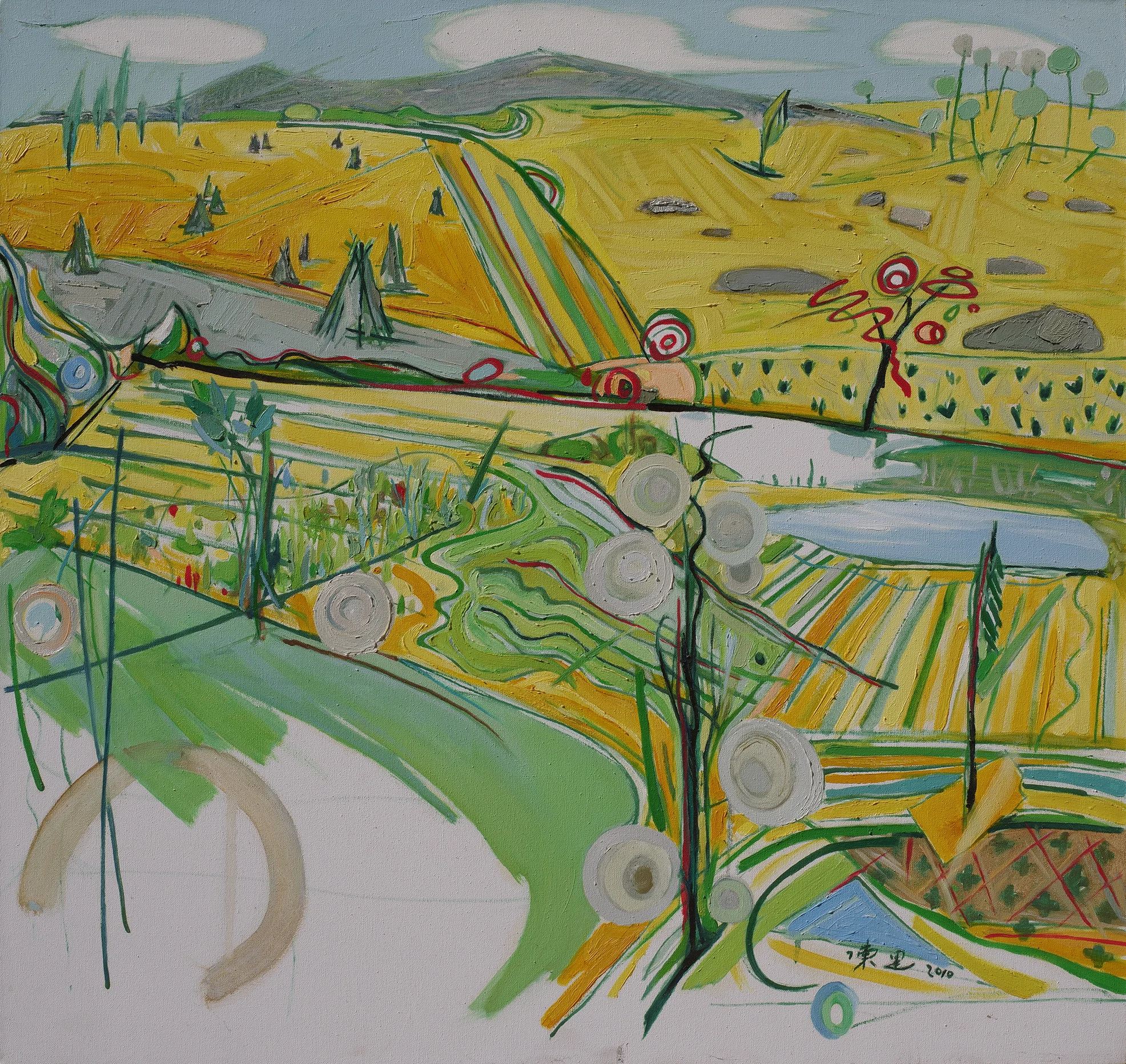 Chen Li, Happy, 2010, oil on linen canvas