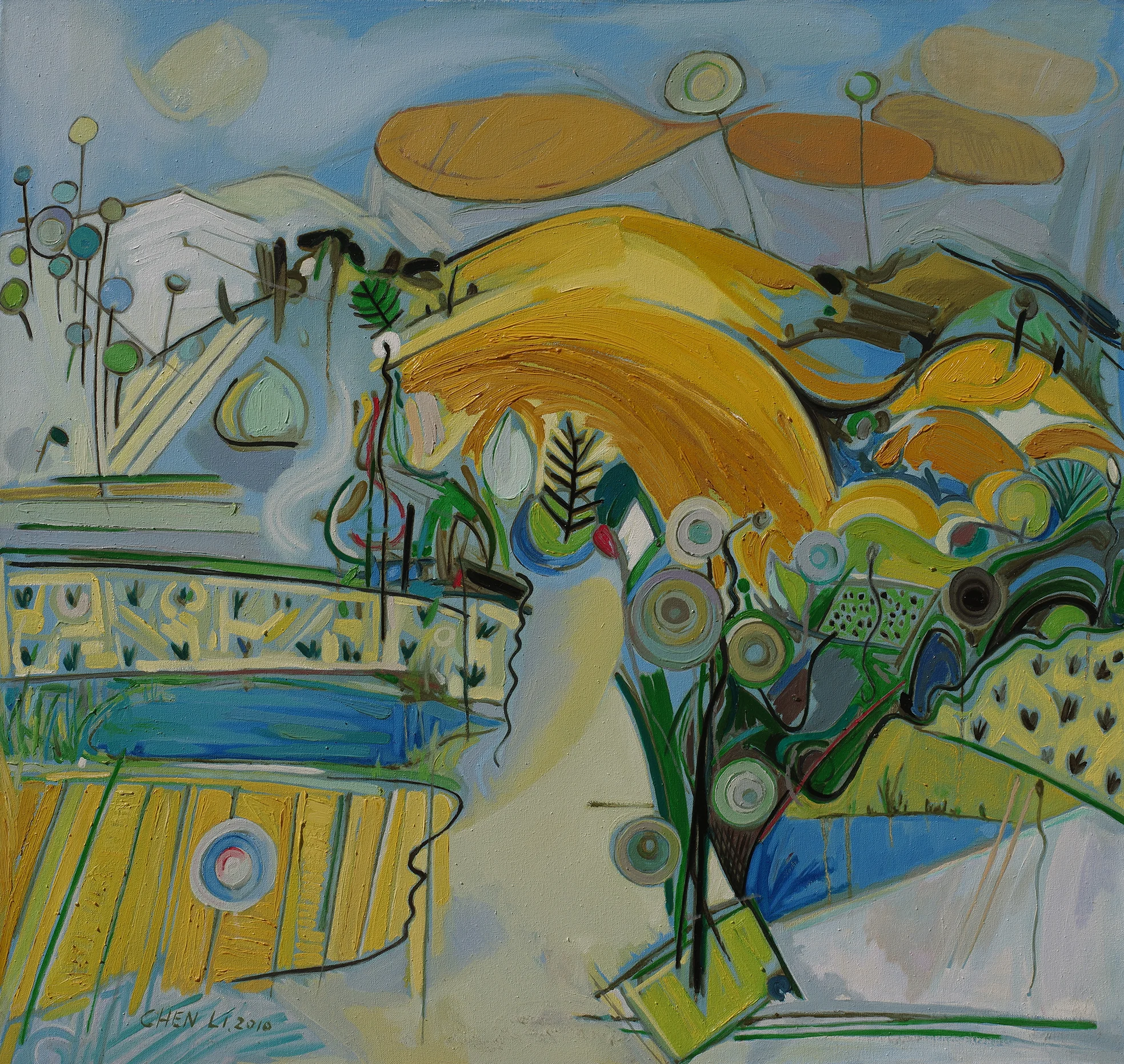 Chen Li, Happy II, 2010, oil on linen canvas