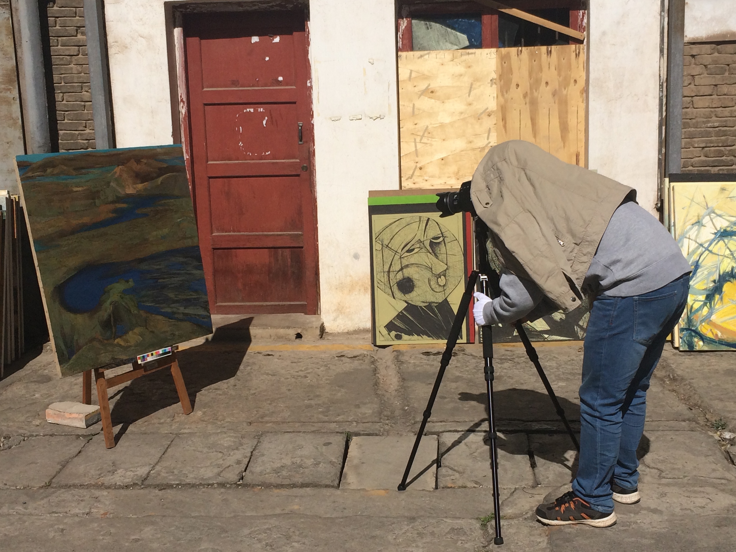 Our talented photographer, Jiguang Guo, hard at work.