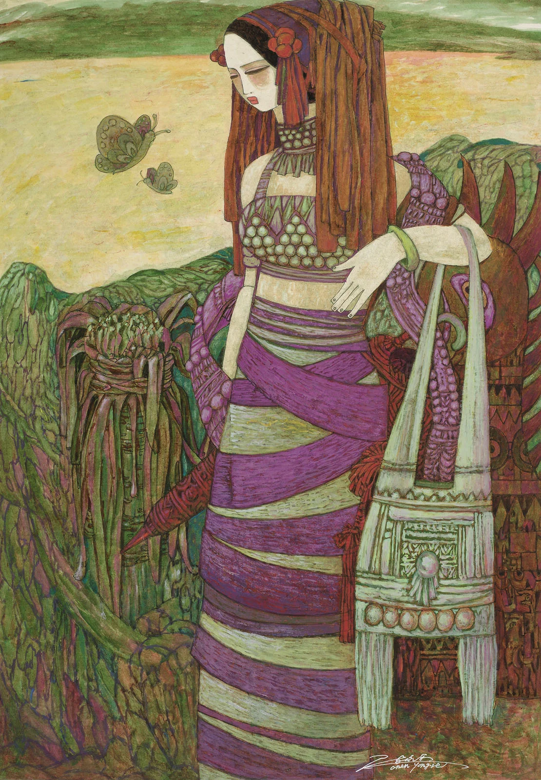 Chen Yongle, woodblock print, 93cm x 65cm ENQUIRE