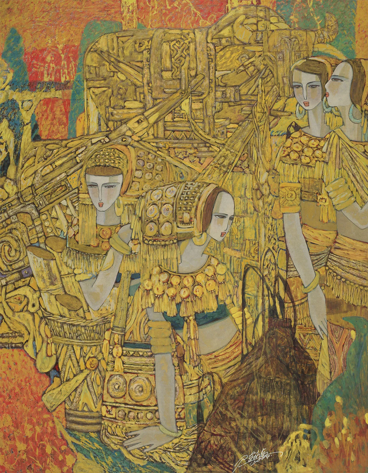 Chen Yongle, woodblock print, 89cm x 69cm ENQUIRE