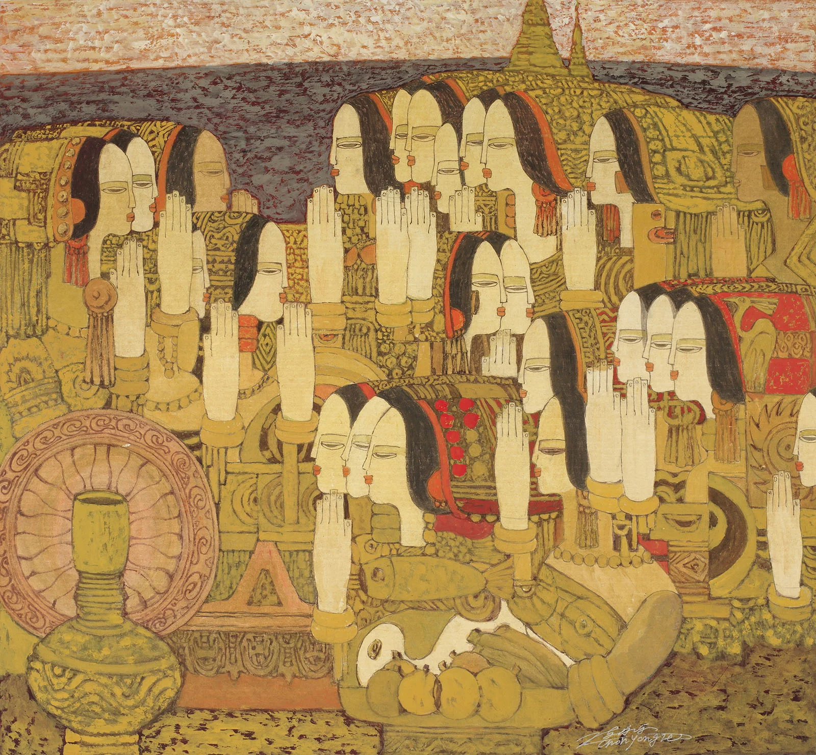 Chen Yongle, woodblock print, 79cm x 73cm ENQUIRE