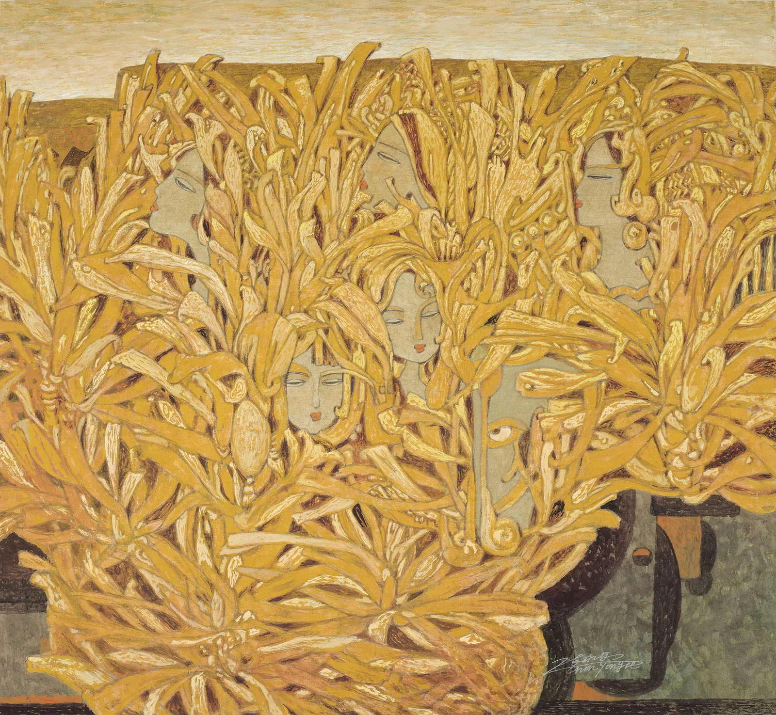 Chen Yongle, woodblock print, 80cm x 74cm ENQUIRE