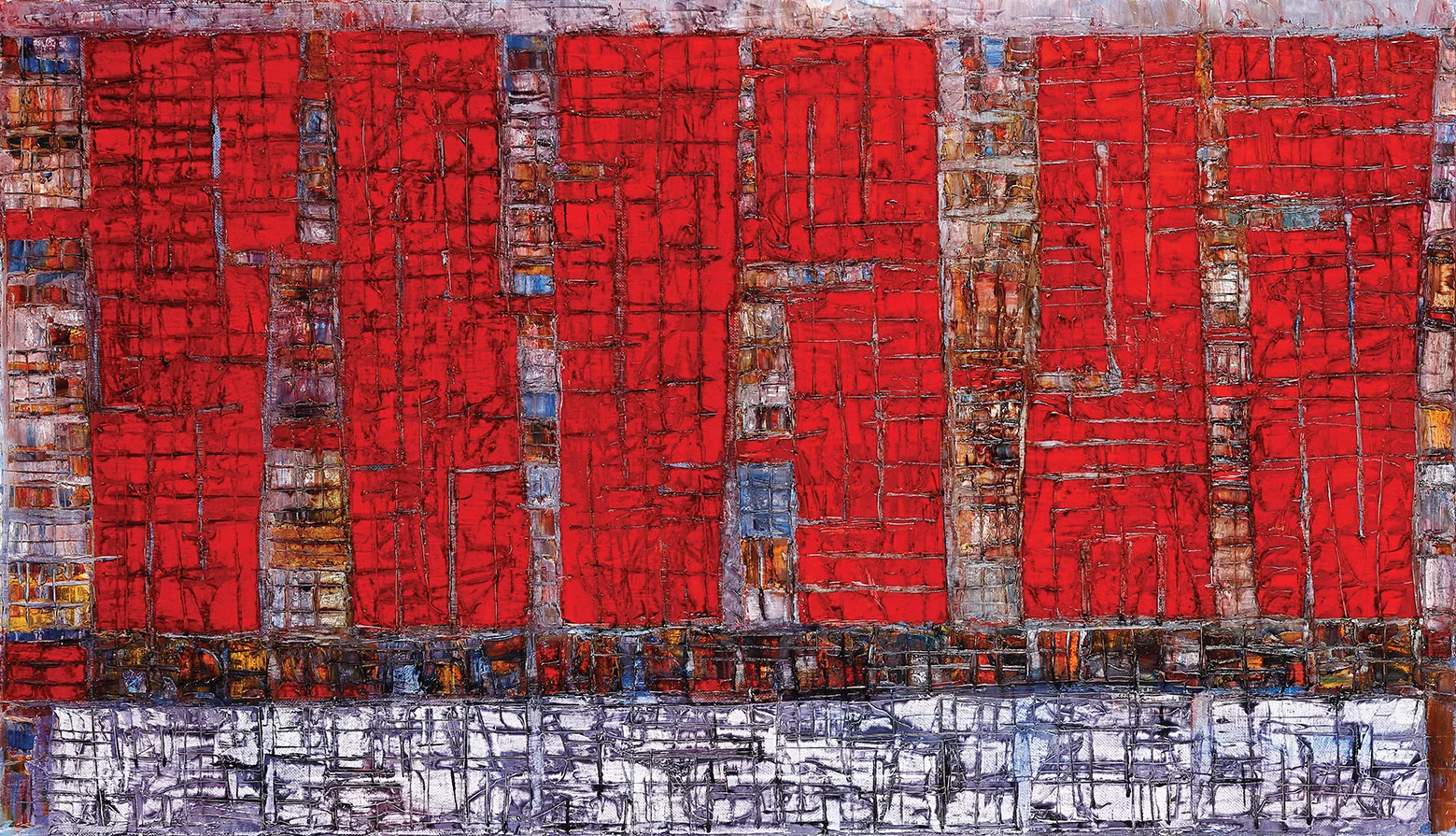 Levan Lagidze (b. 1958), Red Mountain, 2019