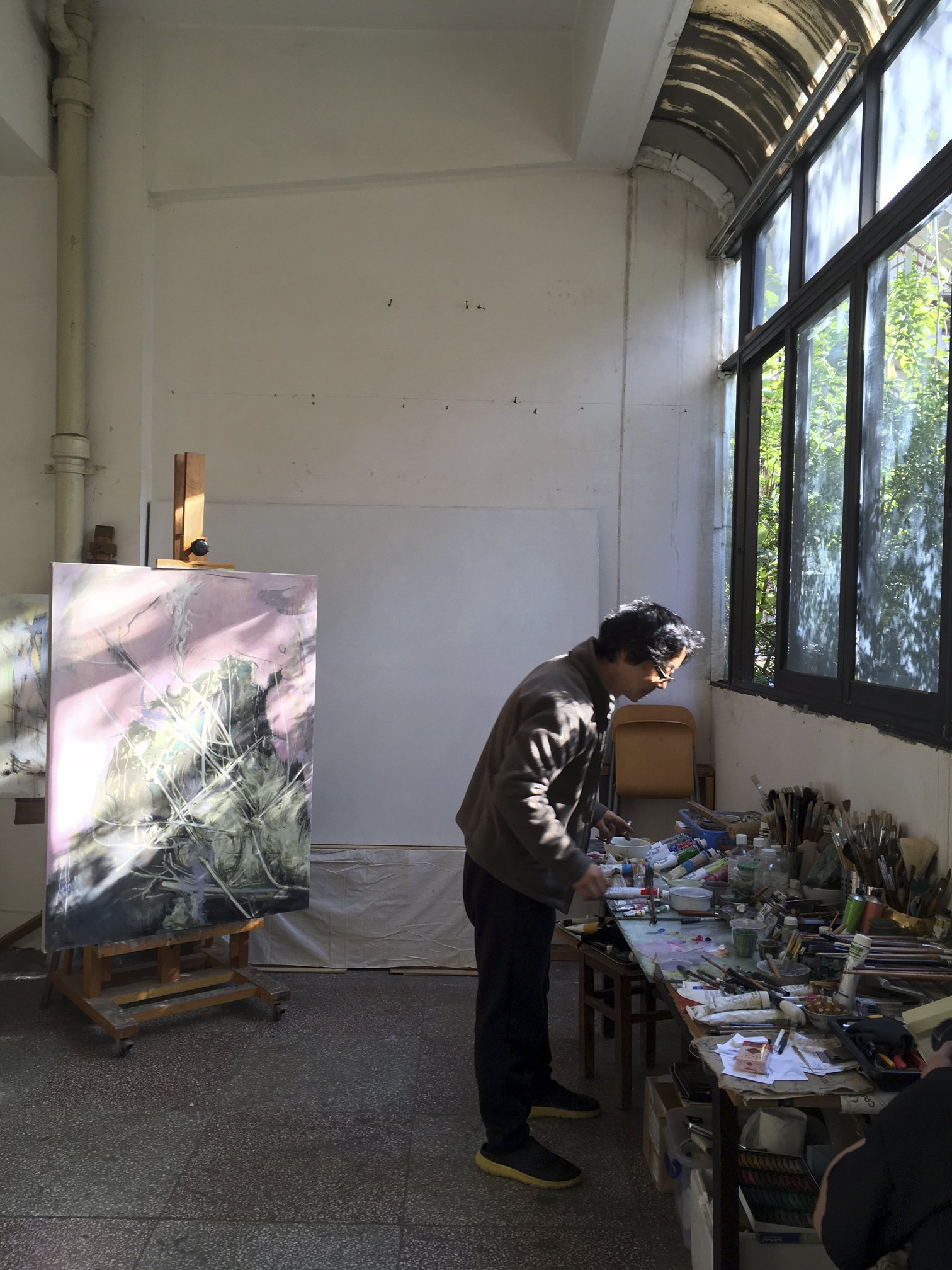 In his studio, 2016.JPG