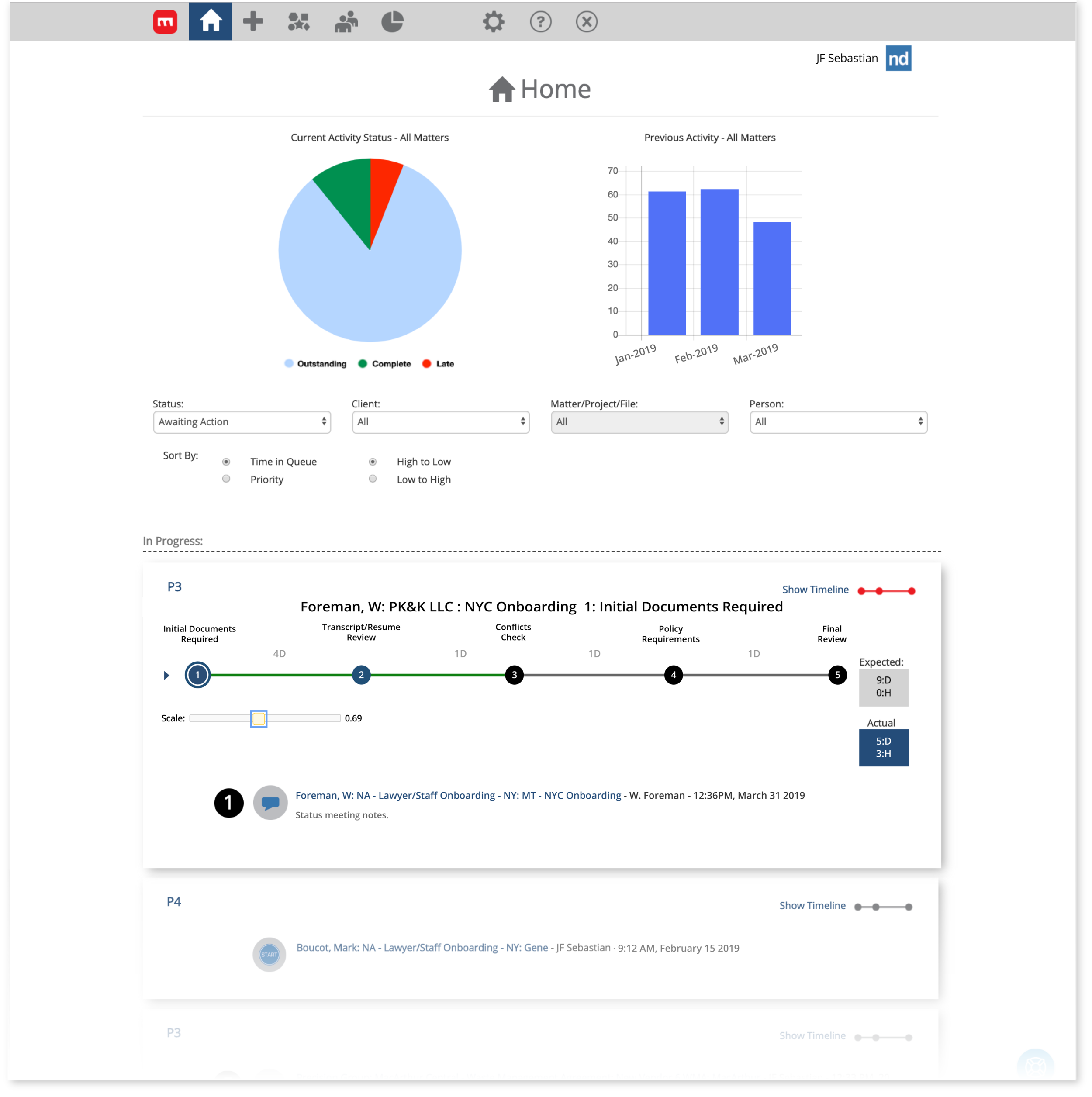 ndView of mot-r Onboarding Workflow