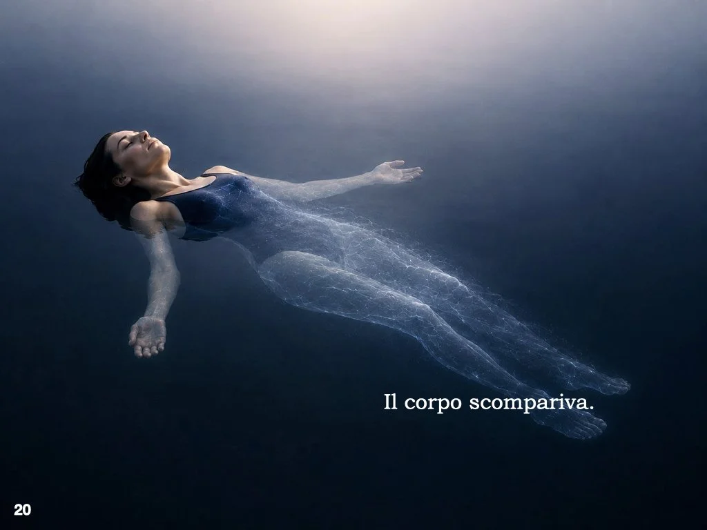 Nel Floating può accadere qualcosa di straniante: i confini del corpo diventano progressivamente meno definiti.
Il cervello costruisce continuamente il nostro schema corporeo integrando tatto, propriocezione, temperatura, gravità e altri segnali.
Qua