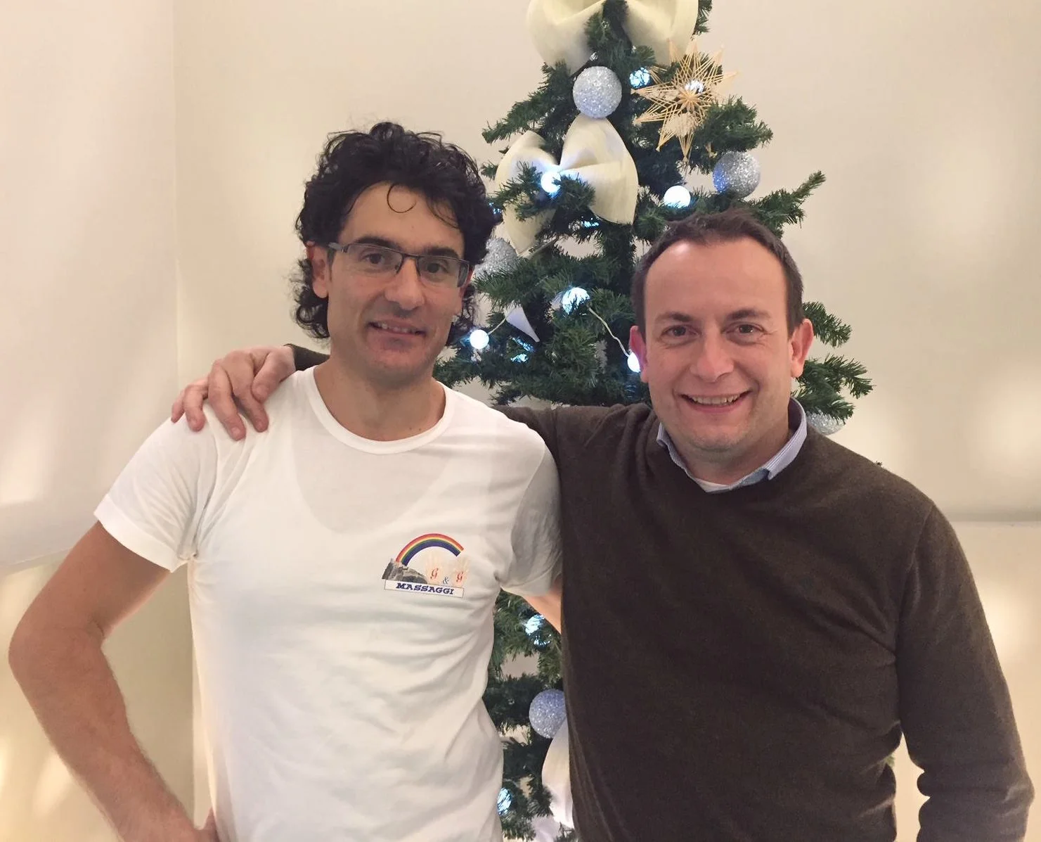 Gianfranco Zabatta (sinistra) con Paolo
