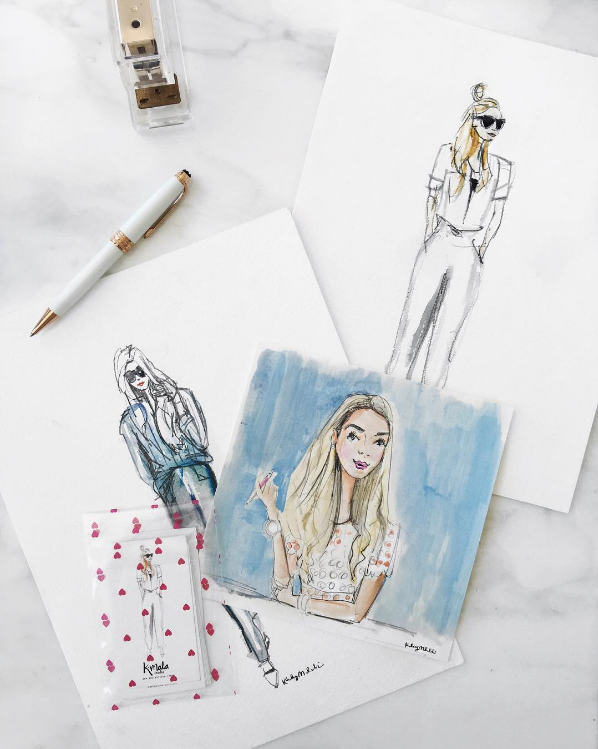 Custom Watercolor Fashion Illustration