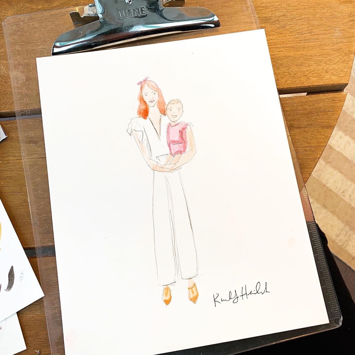 Custom Watercolor Family Portrait — Ladyfolk Studio