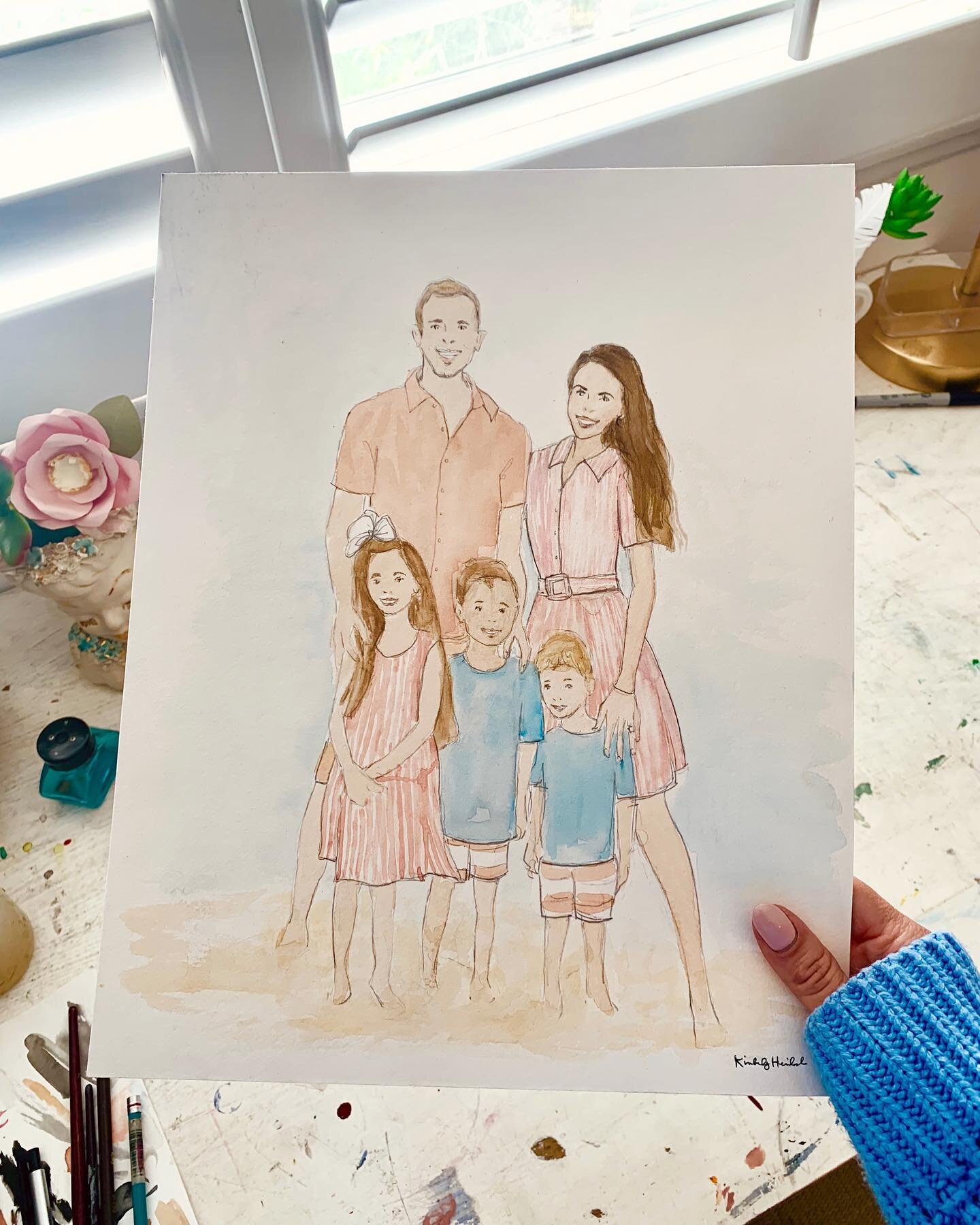 I&rsquo;m curious, what are you doing with your family this weekend? Looking for new ideas for spring outings!
Family watercolor paintings are available in my shop, visit the link in my profile www.ladyfolkstudio.com
#family #saturday #springbreak #f
