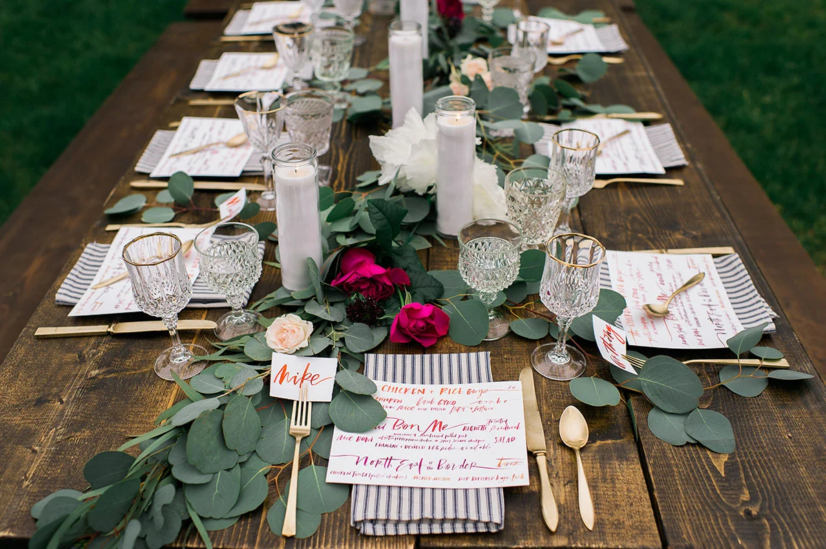 OUTDOOR ESTATE WEDDING by Boston based designer mStarr design