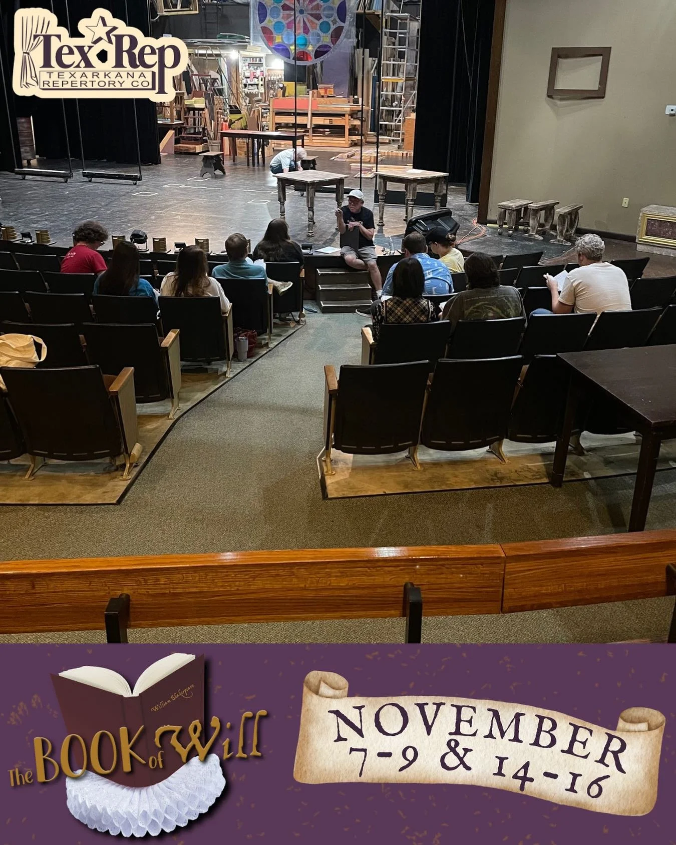 The Book of Will opens in just under FIVE WEEKS!
We are early in the rehearsal process, but things seem to be off to a great start.
Here we see our cast meeting for a read-through. 
Tickets will go on sale very soon, so stay tuned!