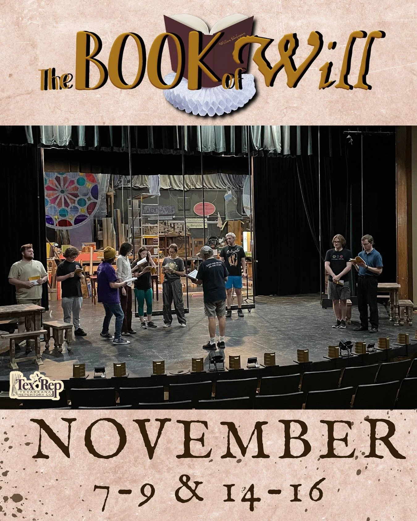 The Book of Will opens in just under FOUR WEEKS!
Can you imagine a world without Shakespeare?
If it weren’t for a small group of theatre lovers, William Shakespeare’s catalogue as we know it might not exist.
This hilarious and heart-fi