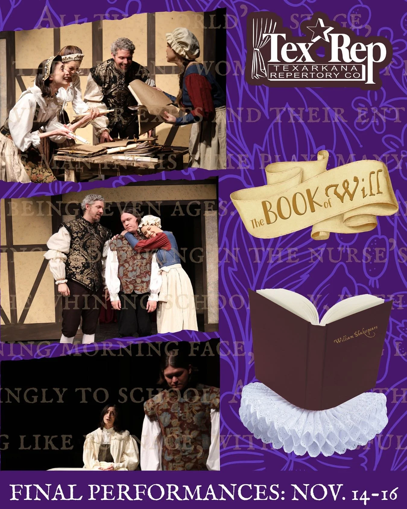 The Book of Will continues TONIGHT! 🪶

Without William Shakespeare, we wouldn&rsquo;t have Macbeth, or Hamlet, but without John Heminges and Henry Condell, we might not have Shakespeare.

Following the Bard&rsquo;s death, a group of his friends set 