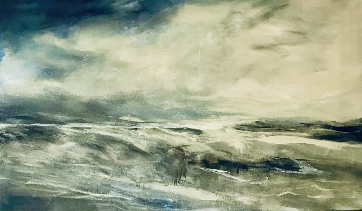 "CASCADES", 36x54, acrylic on canvas