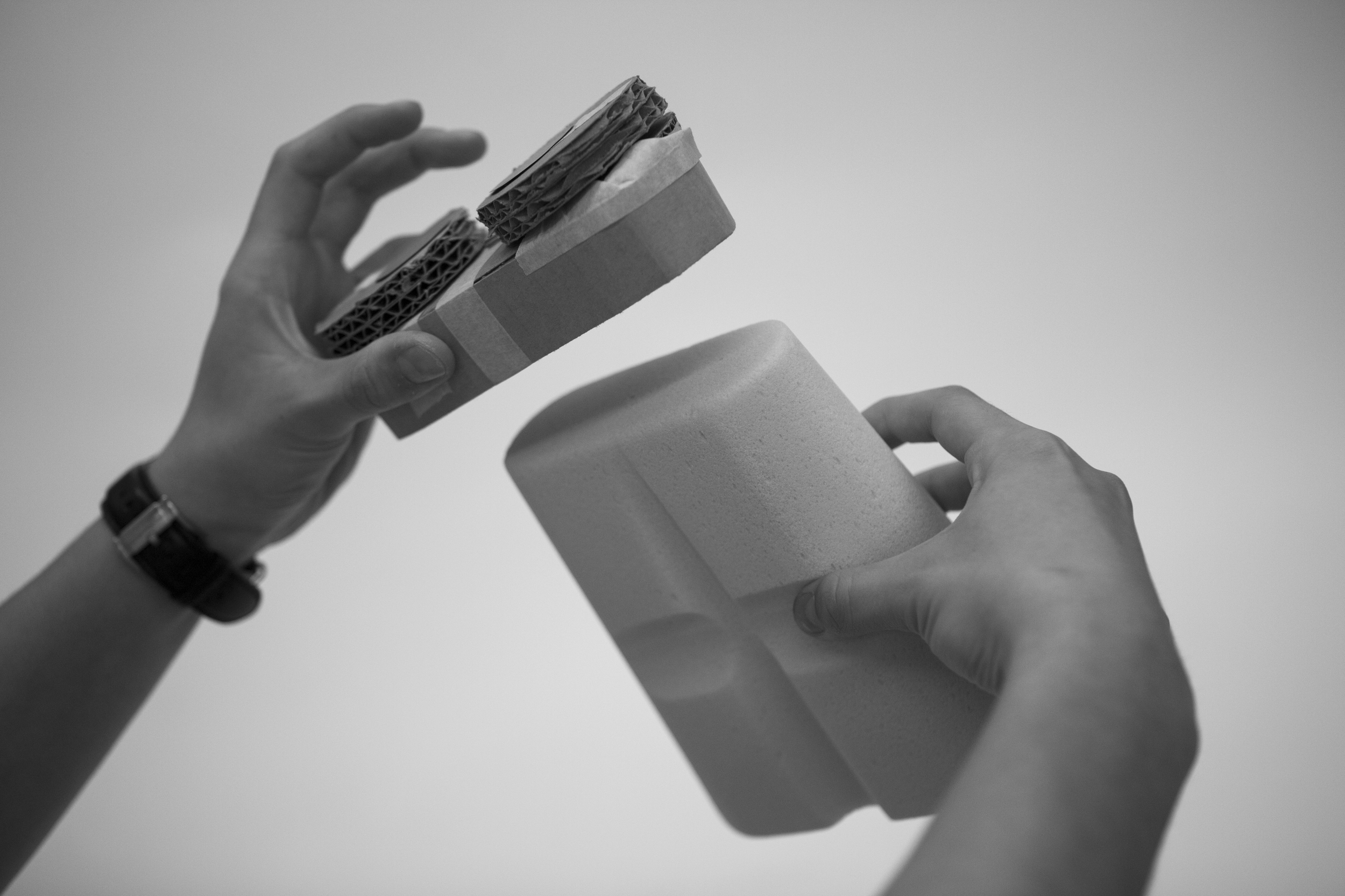 Original physical prototype of the Pollux hardware. Industrial Design and photo credit goes to Luke Springer.