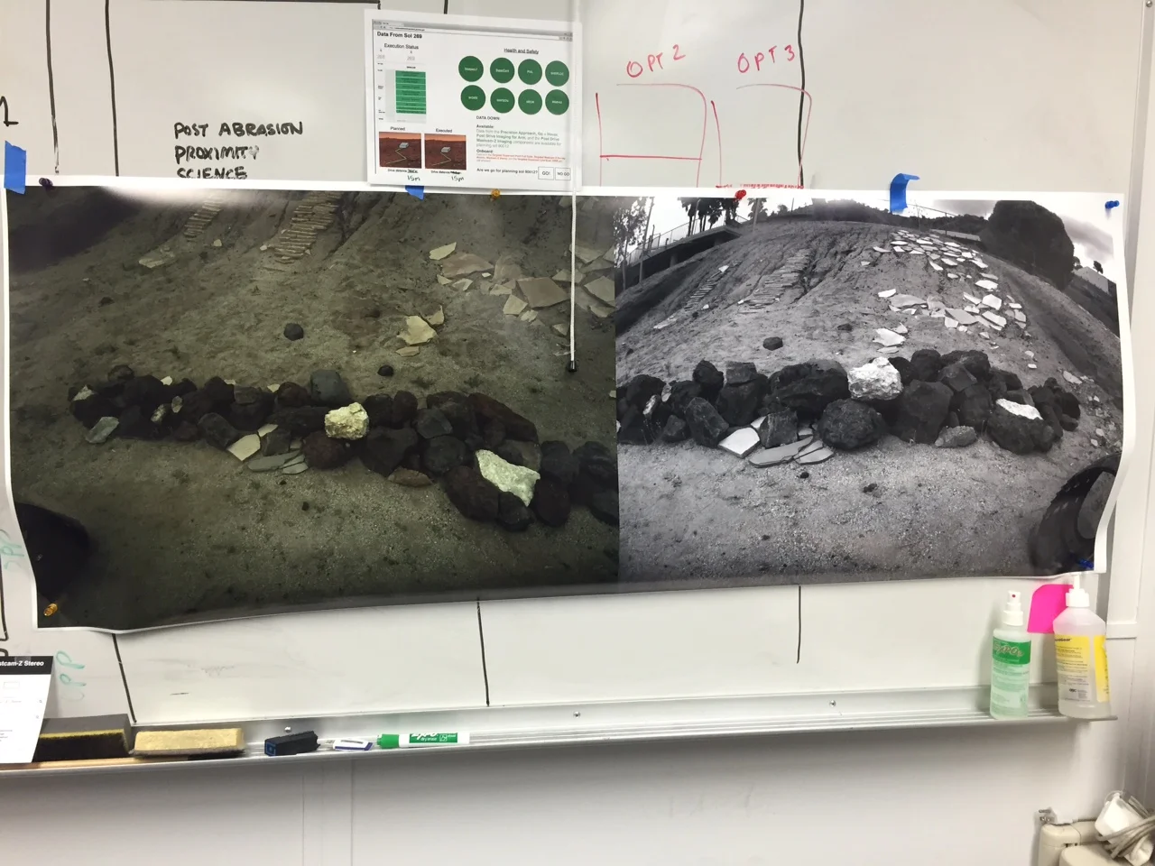 Images of the Outcrop on Mars