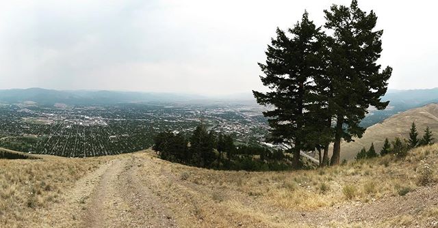 On the way down on a 60&rsquo; hike on Mt Sentinel. Even on a cloudy day, Missoula is photogenic.
.
@coach_arturo_rz #missoula #montana #mtsentinel #hiking #opex