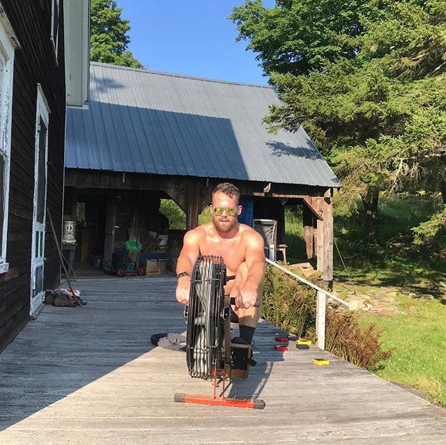 #TBT to last week, when I was with my family at our place in Vermont. My grandparents bought it in 1935, and it still doesn&rsquo;t have electricity. Here I am doing 60&rsquo; at 2mmol/L &ndash; low intensity work. If you have to erg, it&rsquo;s nice