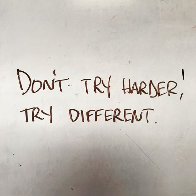 Latest installment from @chrisfoxnyc at #crossfitsouthbrooklyn . &ldquo;Don&rsquo;t try harder! Try different.&rdquo; To be sure, sometimes do just try harder, but a lot of people competing &ndash; or aspiring to compete &ndash; at a high level would