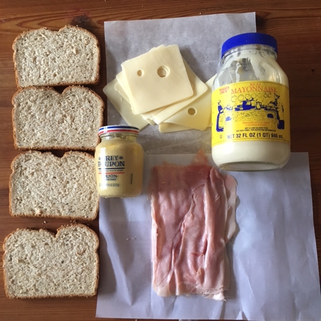 Bread + Ham + Swiss Cheese + Mayo + Mustard = Everyday Sandwich