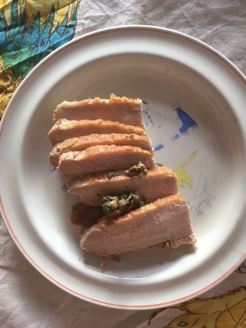 Leftover pork from the Chef