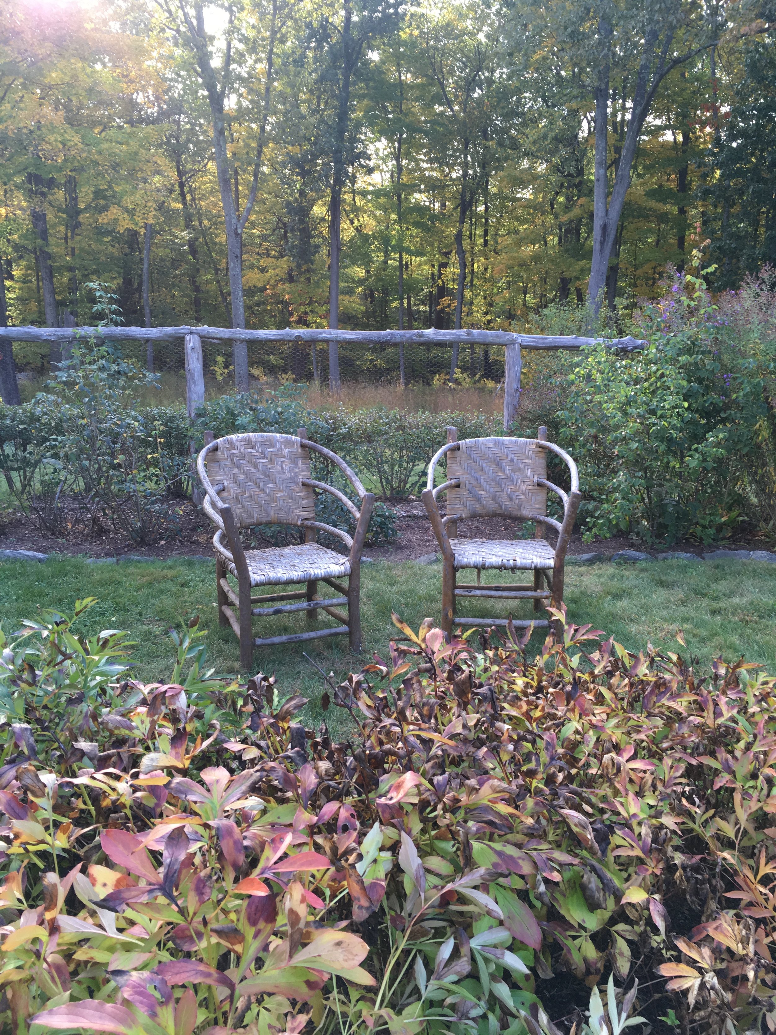 Seating for Two in Secret Garden